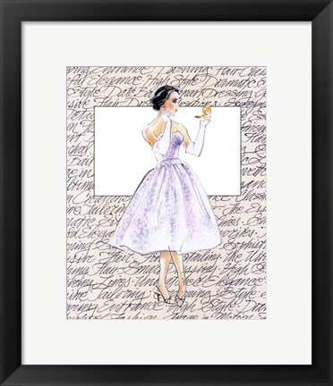 Framed 50&#39;s Fashion X Print