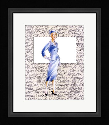Framed 50's Fashion XI Print