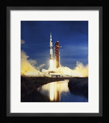 Framed Apollo Saturn V Print