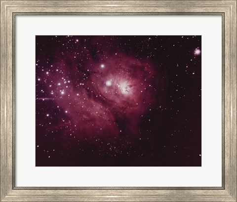 Framed Lagoon Nebula in Sagittarius Print