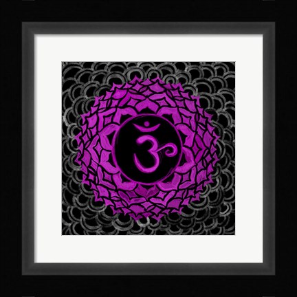 Framed Sahasrara - Crown Chakra, Thousandfold Print