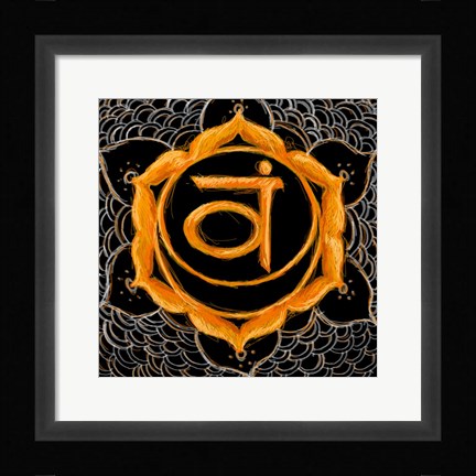 Framed Svadhisthana - Sacral Chakra, Sweetness Print