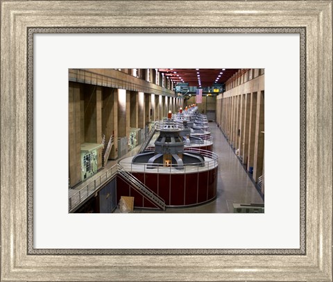 Framed Hoover Dam&#39;s generators Print