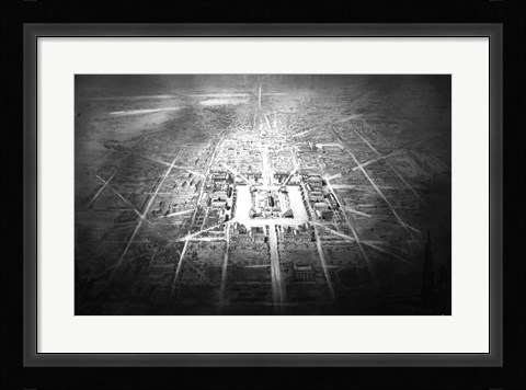 Framed Conceptual drawing for Independence Square, Washington DC Print