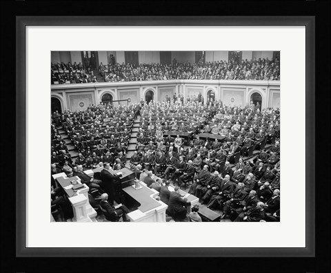 Framed Congress 1927 Print