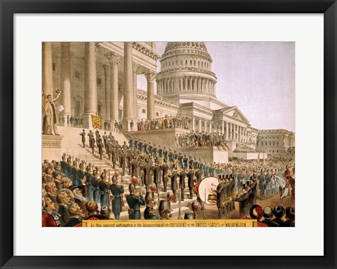 Framed Inauguration at the Capital Print