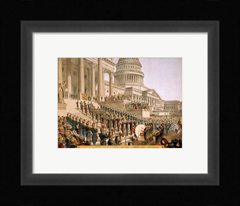 Framed Inauguration at the Capital Print