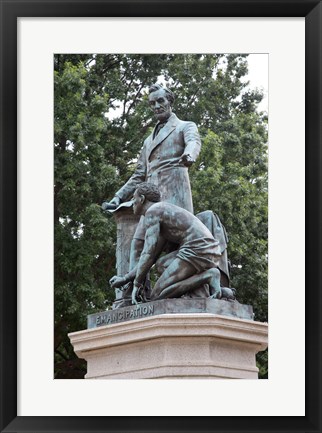 Framed Lincoln statue Print
