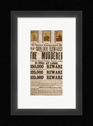 Framed Wanted Poster Print
