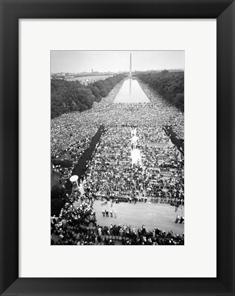 Framed Civil rights march on Washington Print