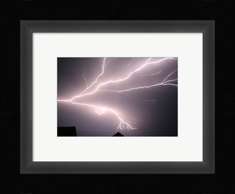 Framed Cloud-to-cloud Lightning Print