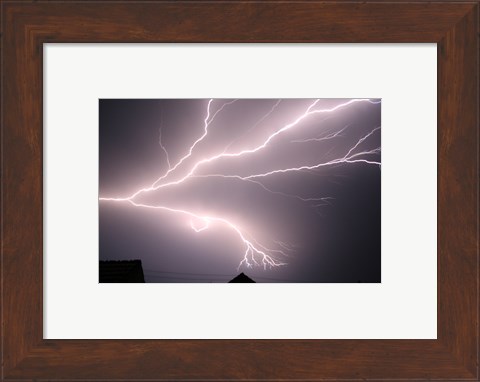 Framed Cloud-to-cloud Lightning Print