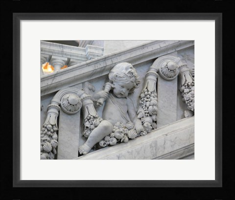 Framed Library of congress architecture detail Print