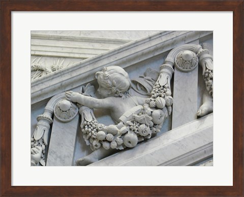 Framed Library of congress architecture detail child turned Print