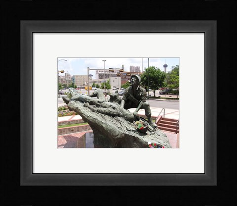 Framed San Antonio Texas Vietnam Veterans Memorial Print