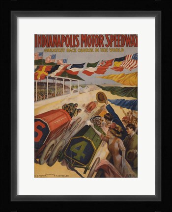 Framed Indianapolis Motor Speedway Print