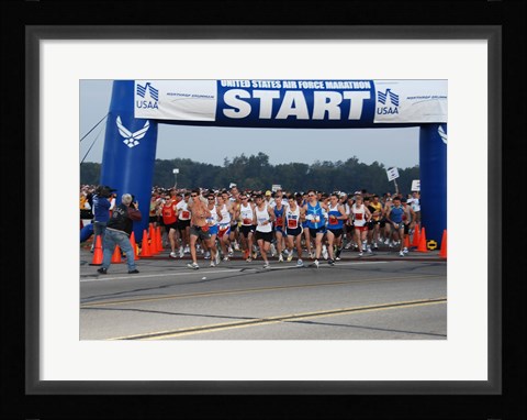 Framed Air Force Marathon Print