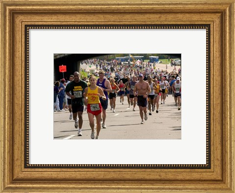 Framed Jersey Marathon 2011 Print