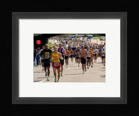 Framed Jersey Marathon 2011 Print