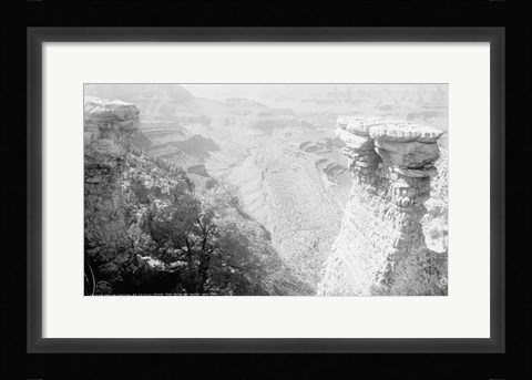 Framed Grand Canyon of Arizona from the head of Grand View trail Print