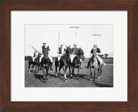 Framed Edwards Freake and others Polo Print