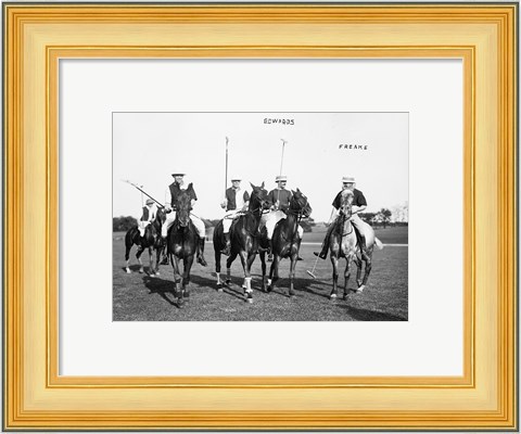 Framed Edwards Freake and others Polo Print