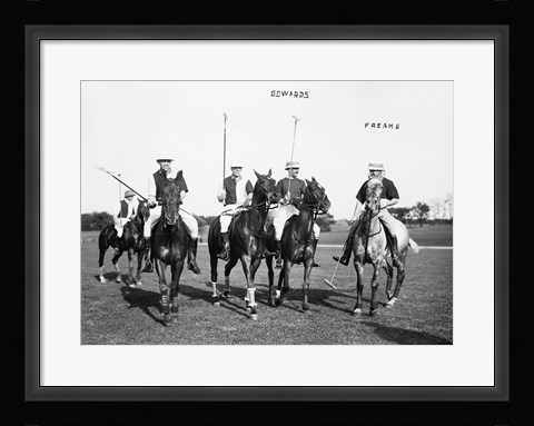 Framed Edwards Freake and others Polo Print