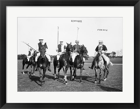 Framed Edwards Freake and others Polo Print