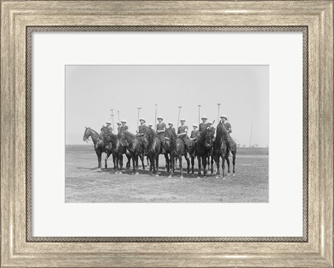 Framed Police Show Polo Team Print