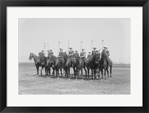 Framed Police Show Polo Team Print