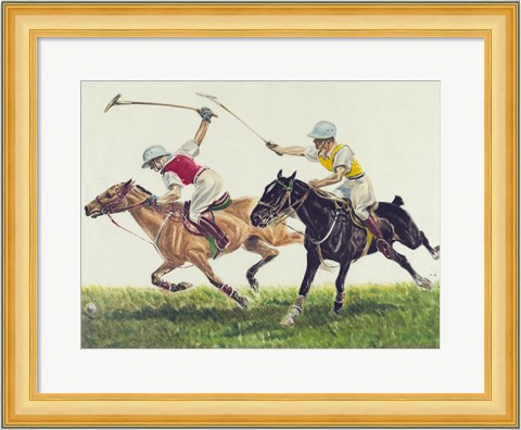 Framed Polo action Print