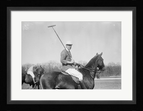 Framed Polo black and white Print