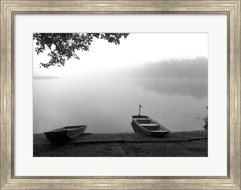 Framed Early Morning Fishing Print