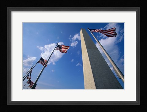 Framed Low angle view of the Washington Monument, Washington, D.C., USA Print