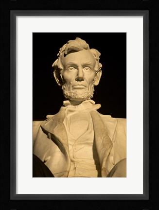 Framed Close-up of the Lincoln Memorial, Washington, D.C., USA Print