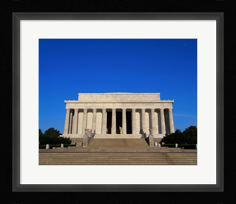 Framed Facade of the Lincoln Memorial, Washington, D.C., USA Print