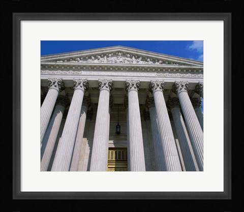 Framed Low angle view of the U.S. Supreme Court, Washington, D.C., USA Print
