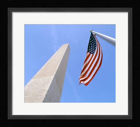 Framed Low angle view of the Washington Monument, Washington, D.C., USA Print