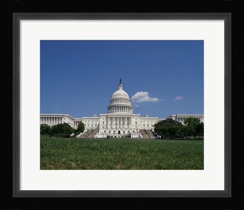 Framed Facade of the Capitol Building, Washington, D.C. Print