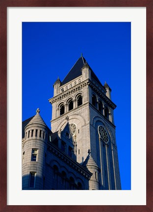 Framed Low angle view of a post office, Old Post Office Building, Washington DC, USA Print