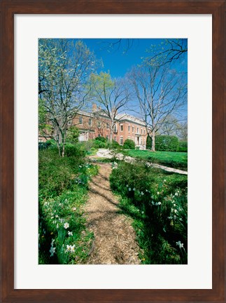 Framed Dunbarton Oaks House Georgetown Washington, D.C. USA Print