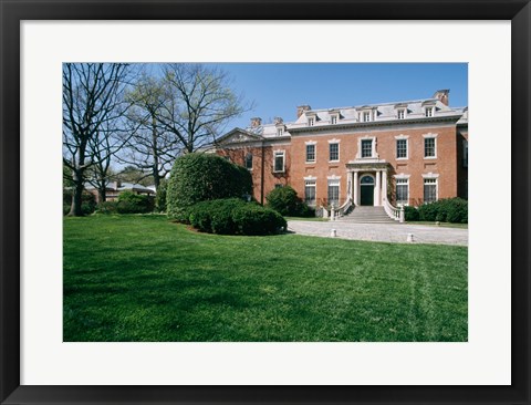 Framed USA, Washington DC, Georgetown, Dunbarton Oaks House Print