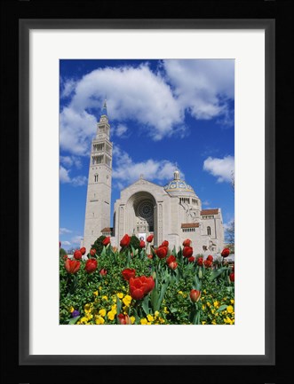 Framed Basilica of the National Shrine of the Immaculate Conception, Washington D.C., USA Print