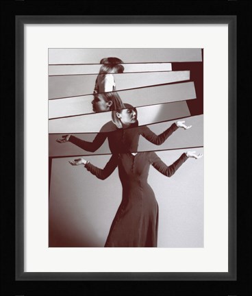 Framed Broken Mirror Portrait Print