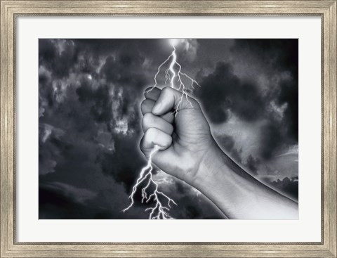 Framed Lightning Print