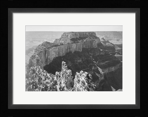 Framed Close-in view of curved cliff, Grand Canyon National Park, Arizona Print