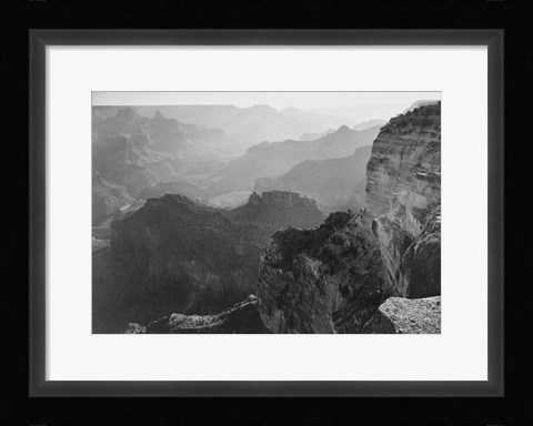 Framed View, looking down, Grand Canyon National Park, Arizona, 1933 Print