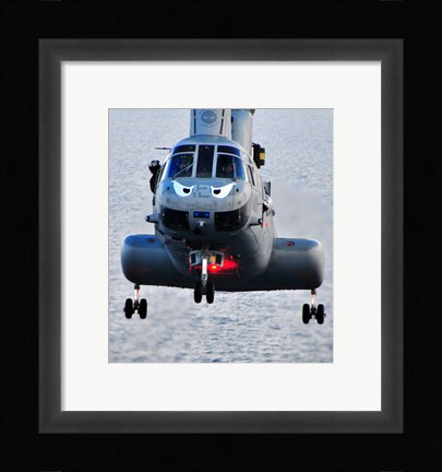 Framed Marine CH-46E helicopter Print