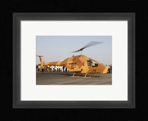 Framed Iranian Revolutionary Guard Air Force Shahed 285 Sharifi Print