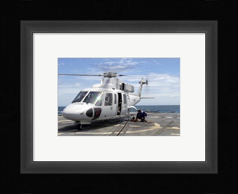 Framed Royal Thai Navy Sikorksy S-76B Print